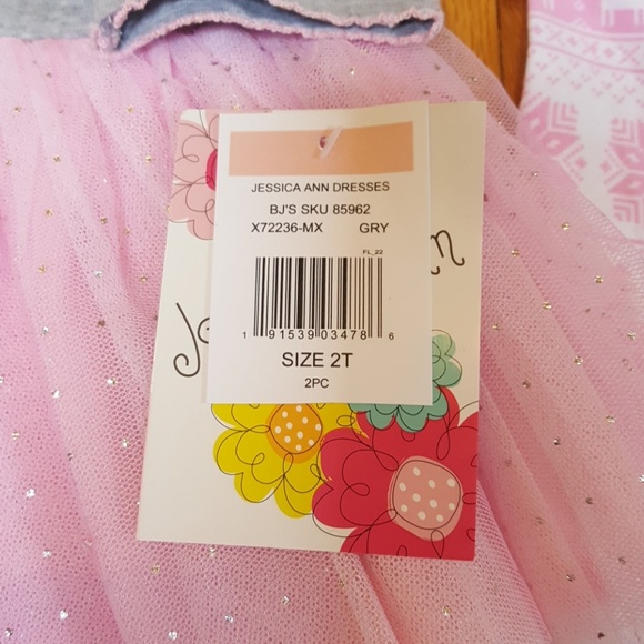 NWT Girl's Size 2T 2 Piece Snowman Tutu Set - Picture 3 of 5